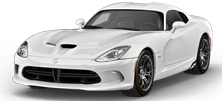 a white dodge viper