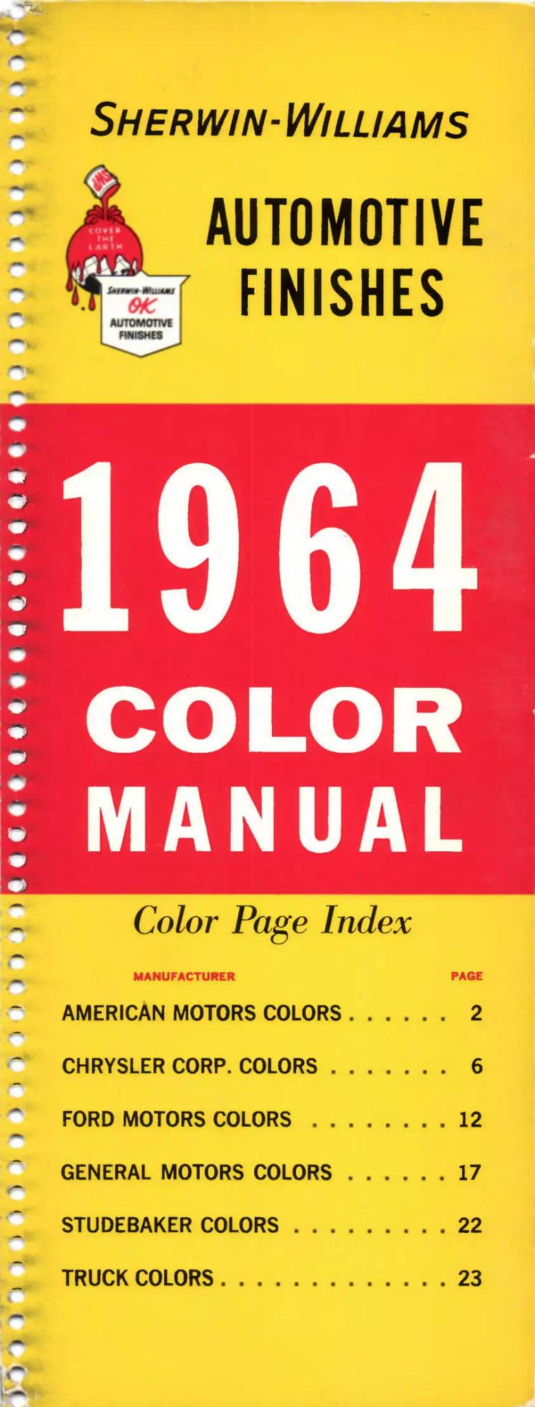 Paint color examples, their ordering codes, the oem color code, and vehicles the color was used on