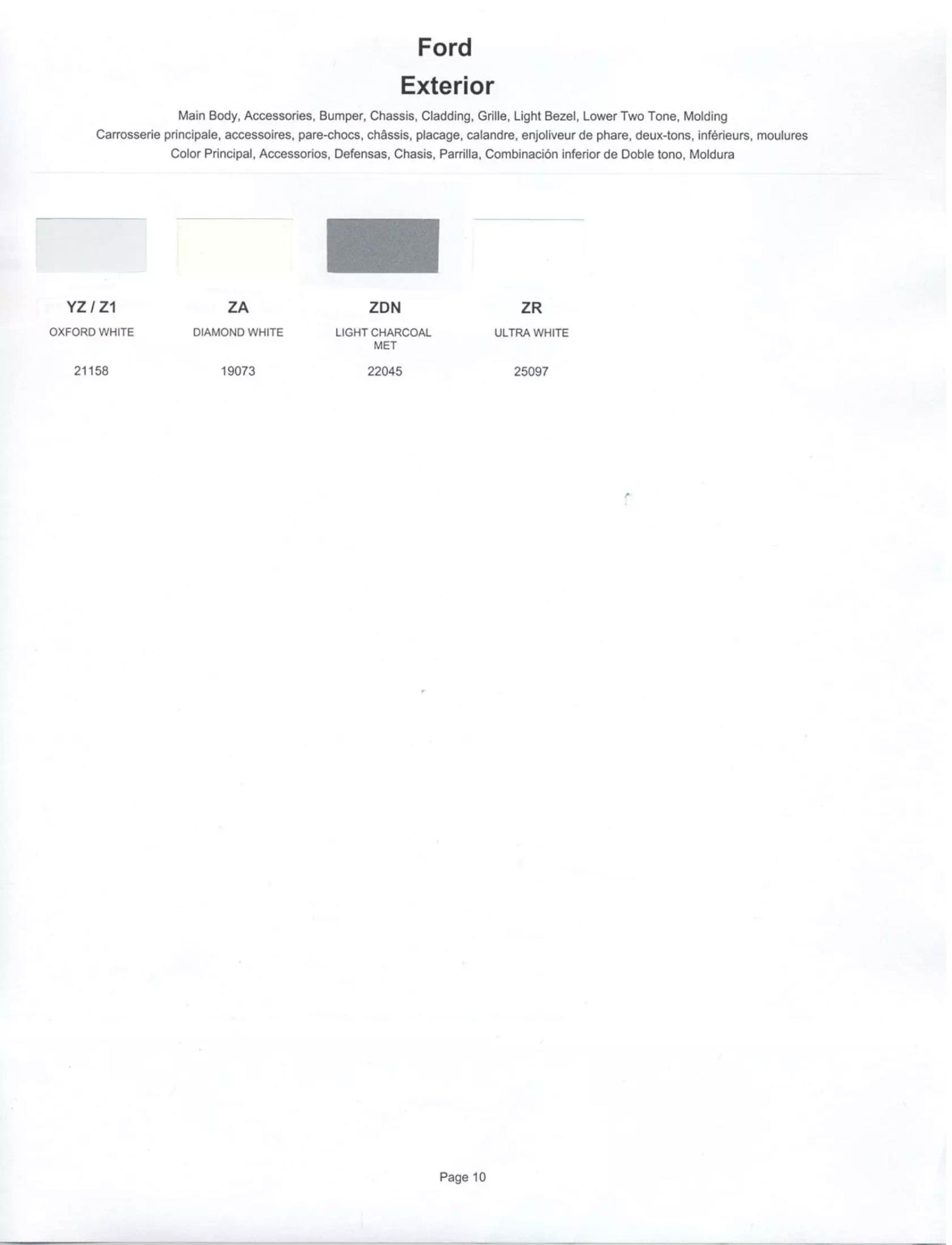 Ford, Lincoln, and Mercury, paint code swatches ( color examples )  oem paint codes and mixing stock numbers for those colors.