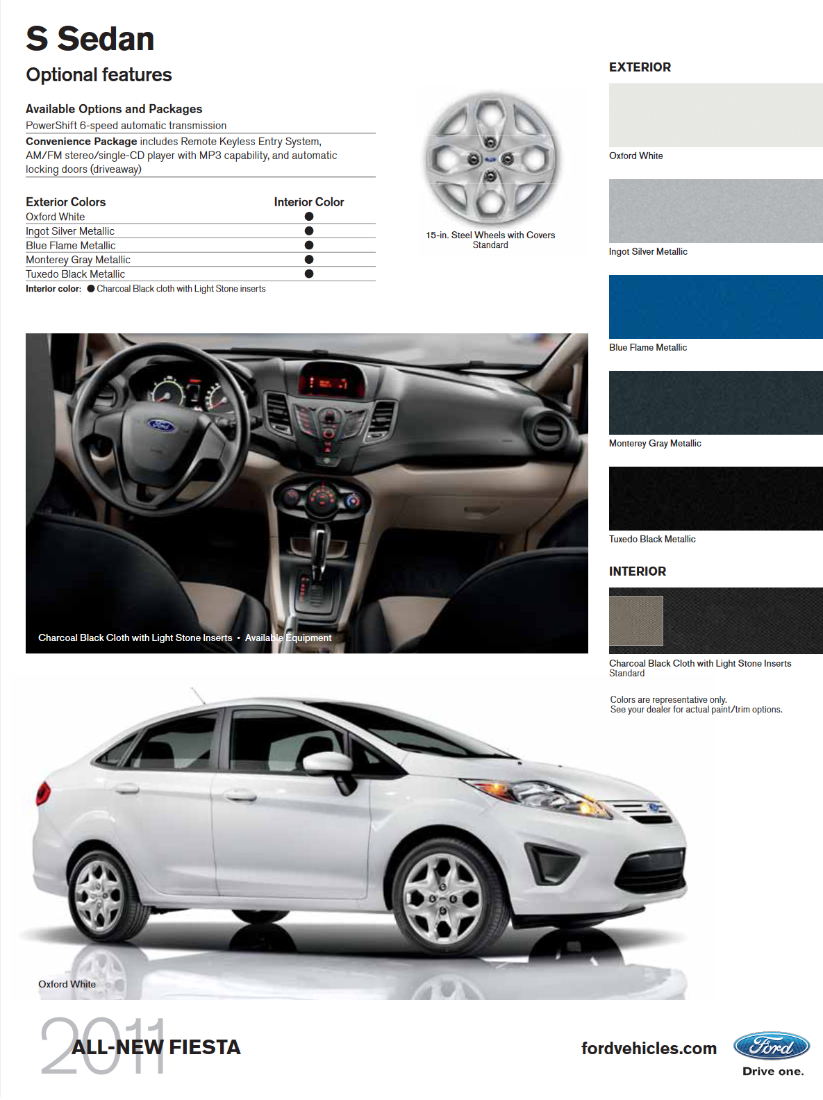 exterior color shades that the Ford Fiesta came in