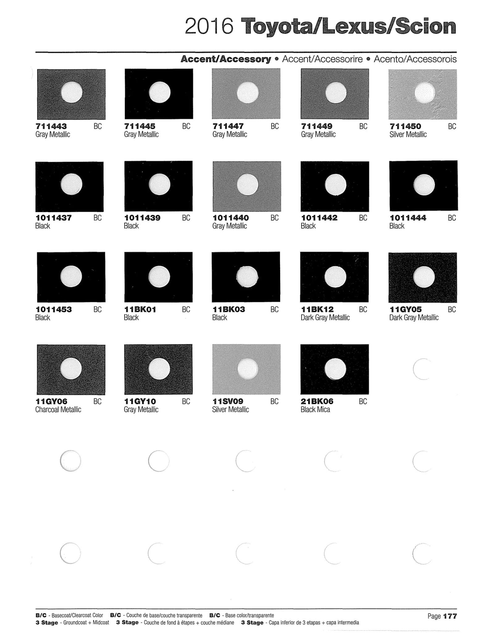 Toyota and lexus vehicle paint codes for exterior cars, ordering codes and  color shades