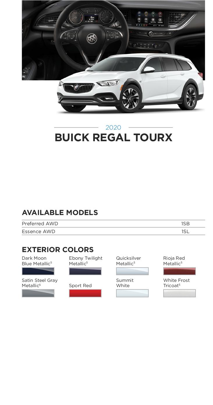 2020 GM Paint Codes and Color Chart.  Examples of the Colors used on the exterior of the vehicle.