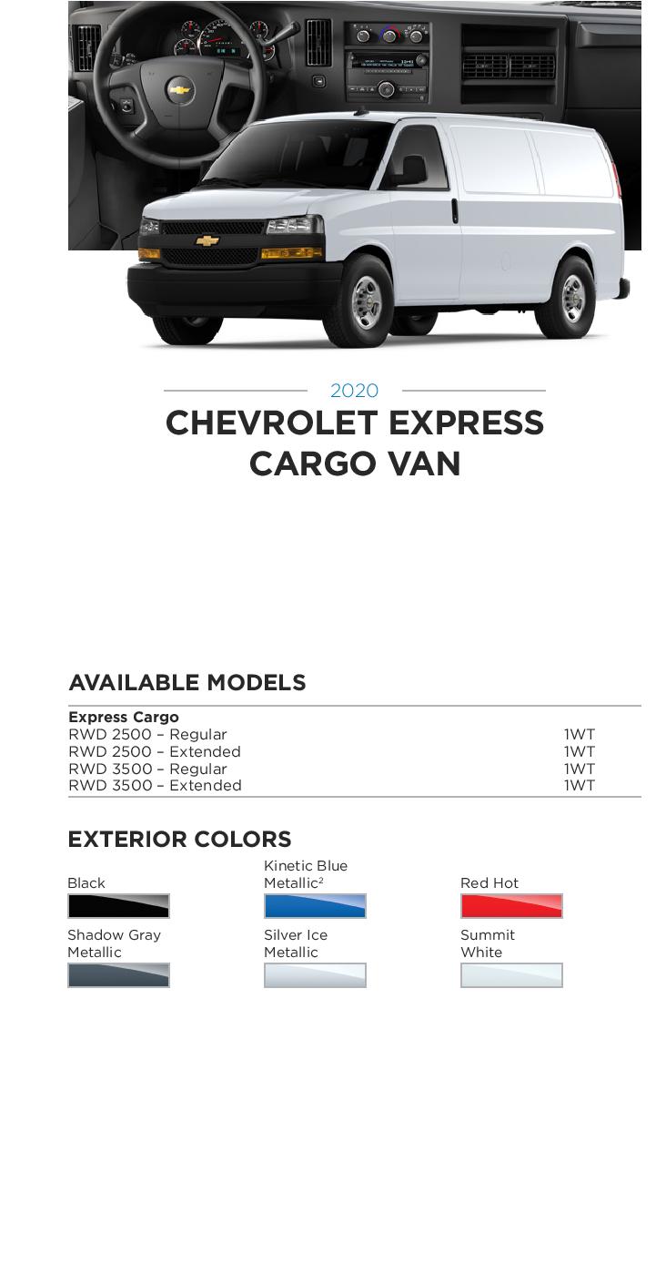 2020 GM Paint Codes and Color Chart.  Examples of the Colors used on the exterior of the vehicle.