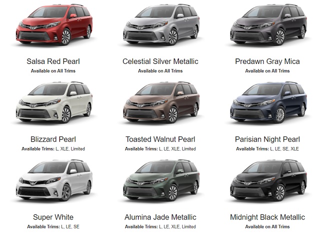 Toyoto / Lexus Paint Code and Color Chart