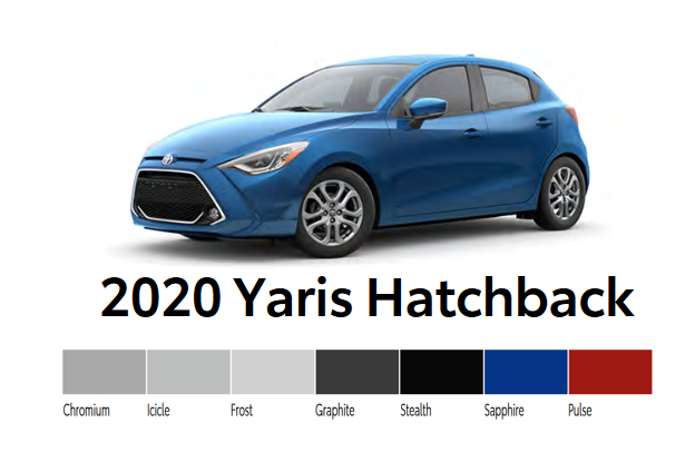 Toyoto / Lexus Paint Code and Color Chart