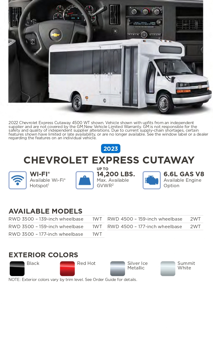 2023 Chevrolet vehicle example and exterior colors that come on the vehicle