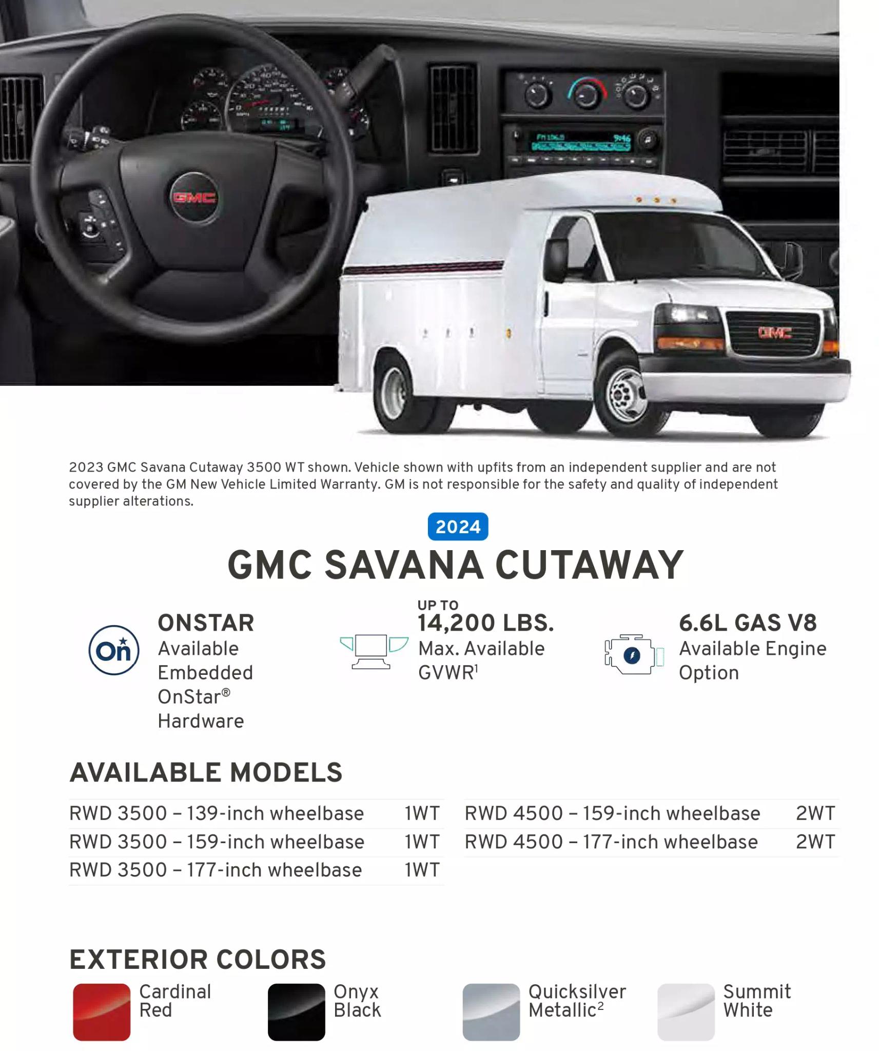 GMC 2024 Paint Codes, Vehicle Example, Color Pallets