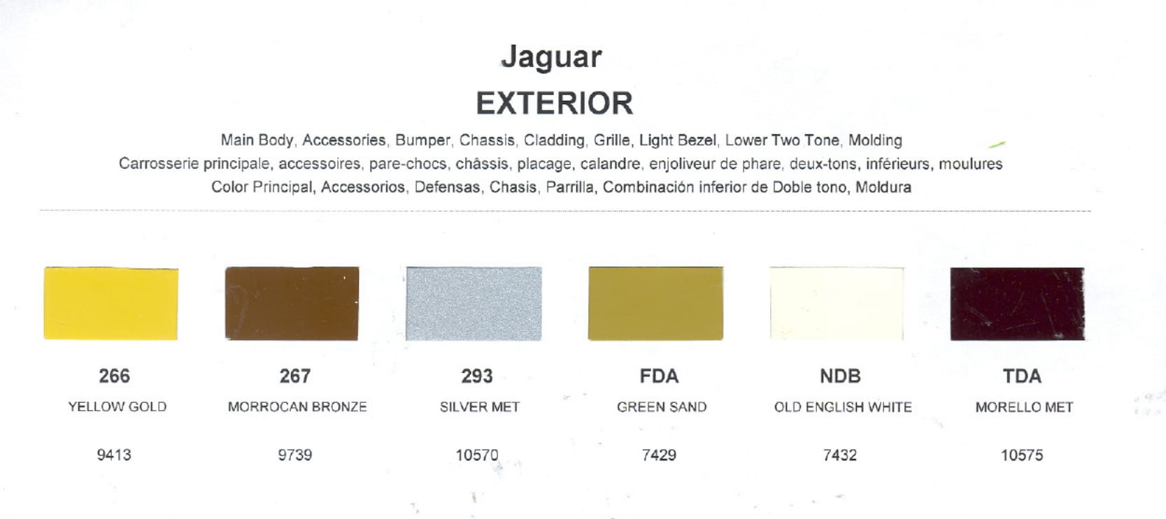 Jag paint codes