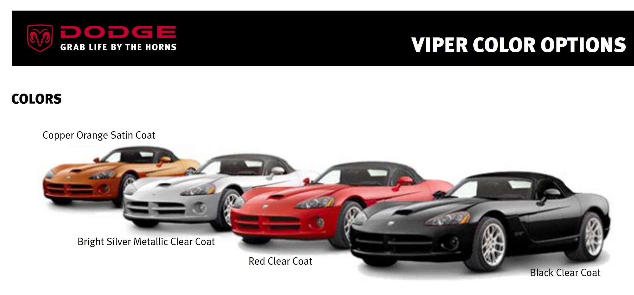 different color dodge vipers