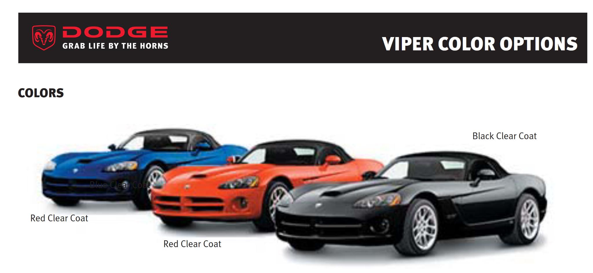 different color dodge vipers