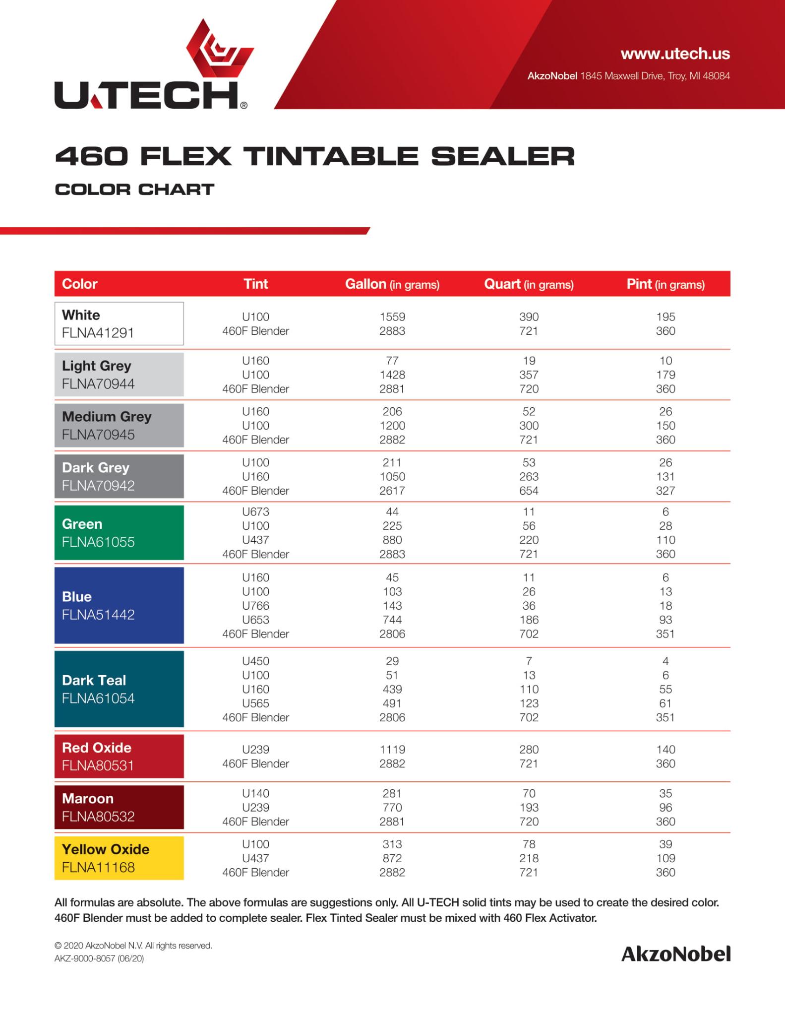 for 460 flex tintable sealer